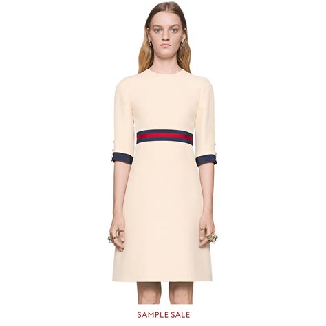 gucci wool silk dress